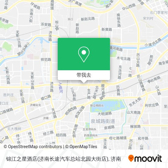 锦江之星酒店(济南长途汽车总站北园大街店)地图