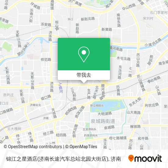锦江之星酒店(济南长途汽车总站北园大街店)地图