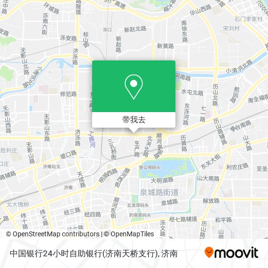 中国银行24小时自助银行(济南天桥支行)地图