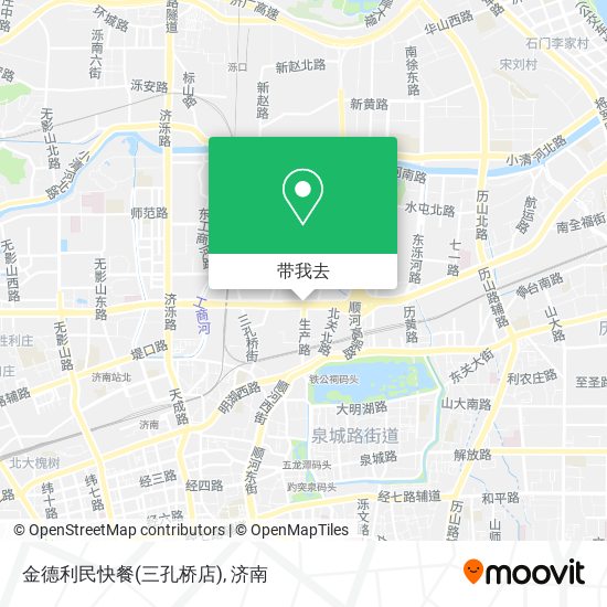 金德利民快餐(三孔桥店)地图