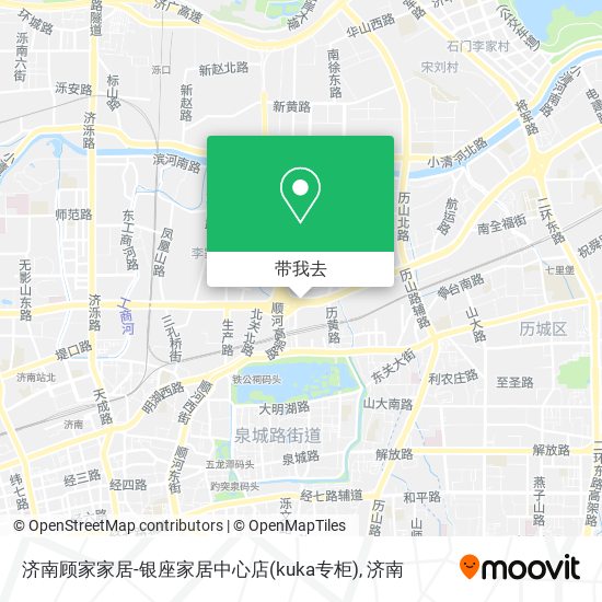 济南顾家家居-银座家居中心店(kuka专柜)地图