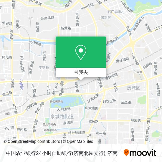 中国农业银行24小时自助银行(济南北园支行)地图