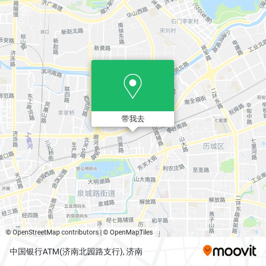 中国银行ATM(济南北园路支行)地图