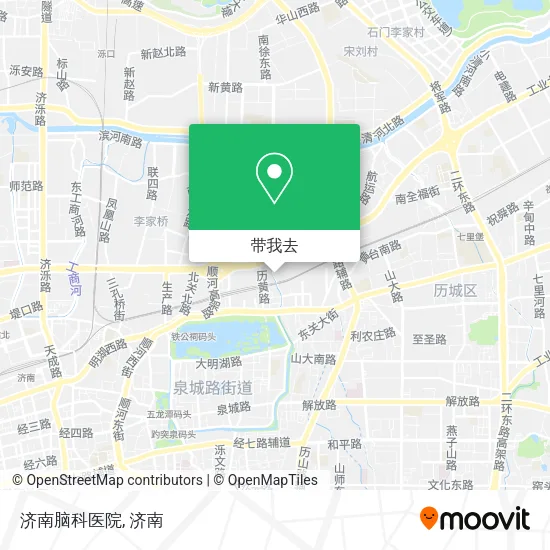 济南脑科医院地图