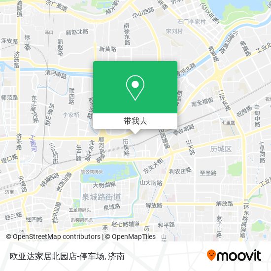 欧亚达家居北园店-停车场地图