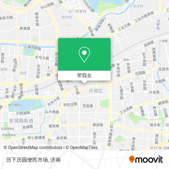 历下历园便民市场地图