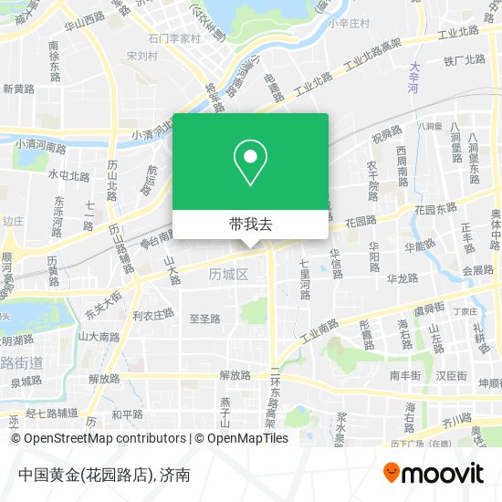 中国黄金(花园路店)地图