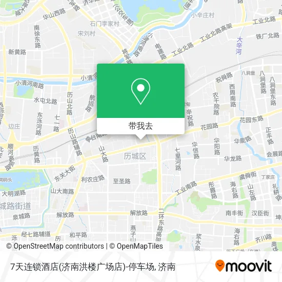 7天连锁酒店(济南洪楼广场店)-停车场地图