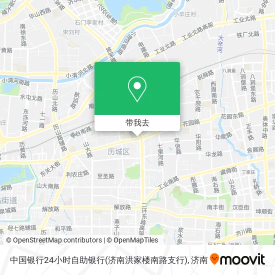 中国银行24小时自助银行(济南洪家楼南路支行)地图