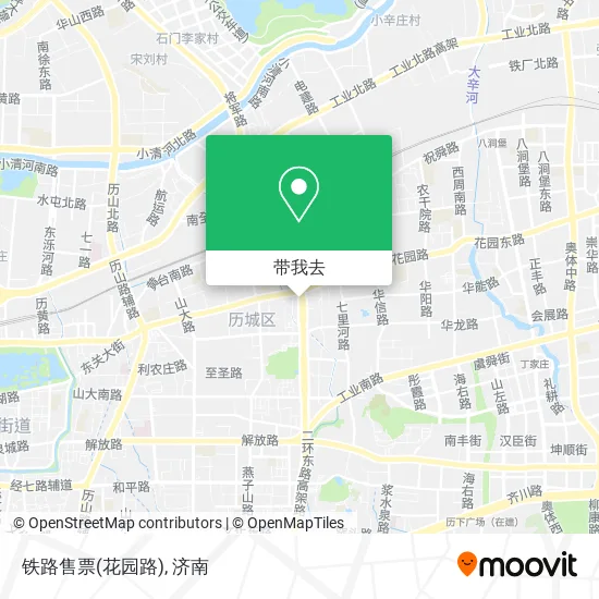 铁路售票(花园路)地图