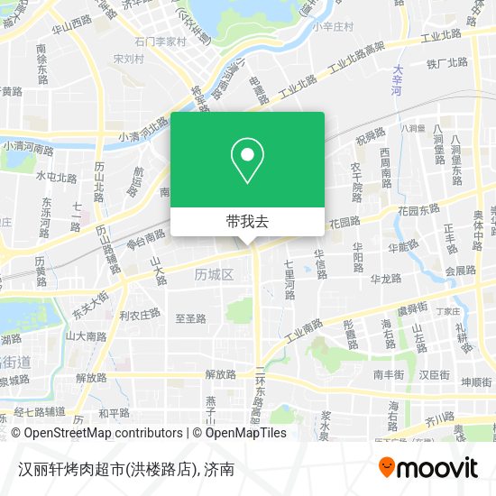 汉丽轩烤肉超市(洪楼路店)地图