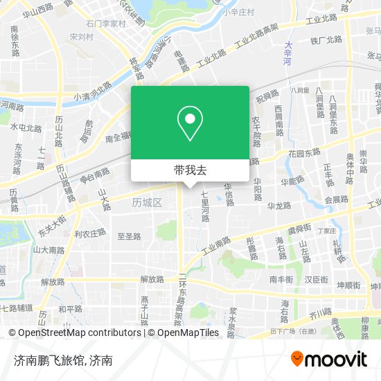 济南鹏飞旅馆地图
