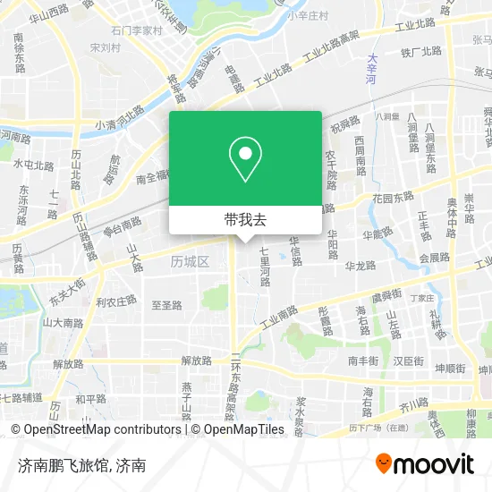 济南鹏飞旅馆地图