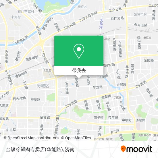 金锣冷鲜肉专卖店(华能路)地图