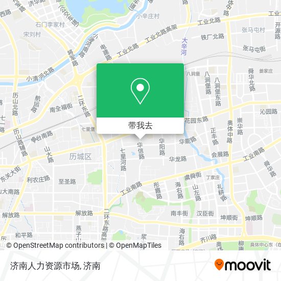 济南人力资源市场地图