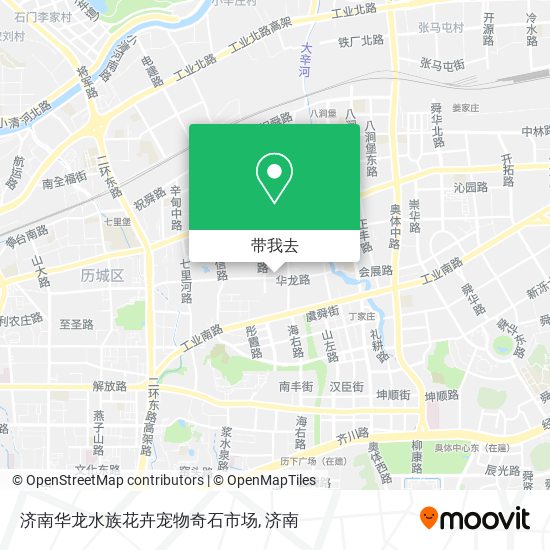 济南华龙水族花卉宠物奇石市场地图