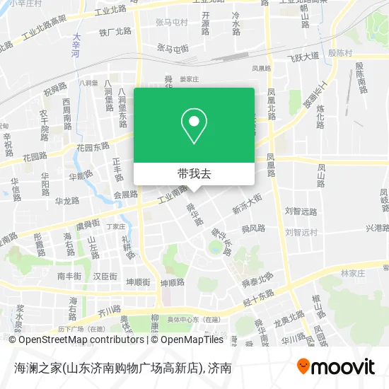 海澜之家(山东济南购物广场高新店)地图