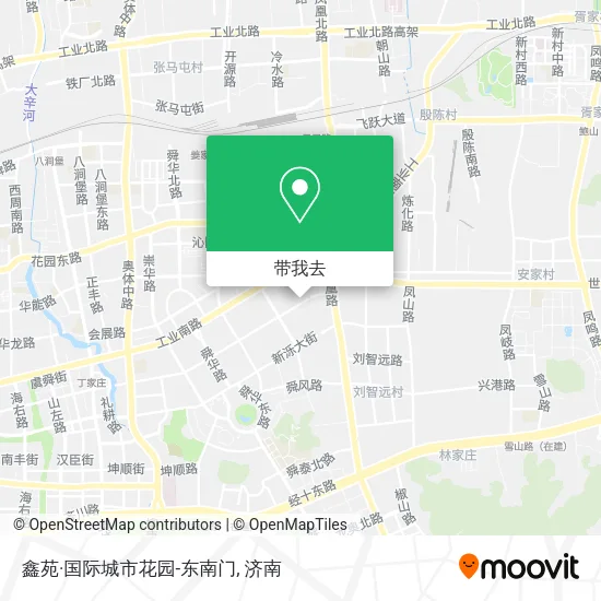 鑫苑·国际城市花园-东南门地图