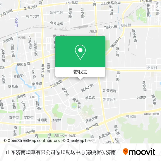 山东济南烟草有限公司卷烟配送中心(颖秀路)地图