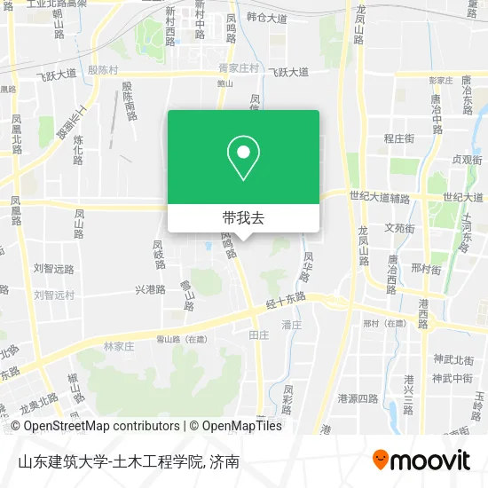 山东建筑大学-土木工程学院地图