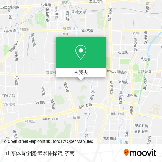 山东体育学院-武术体操馆地图
