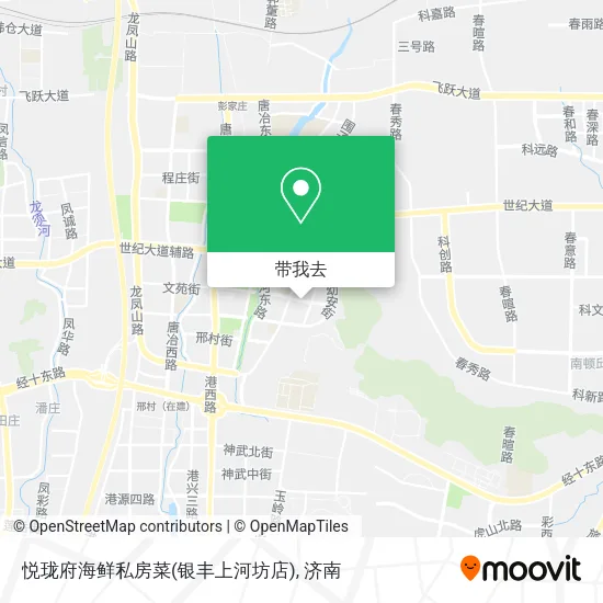 悦珑府海鲜私房菜(银丰上河坊店)地图