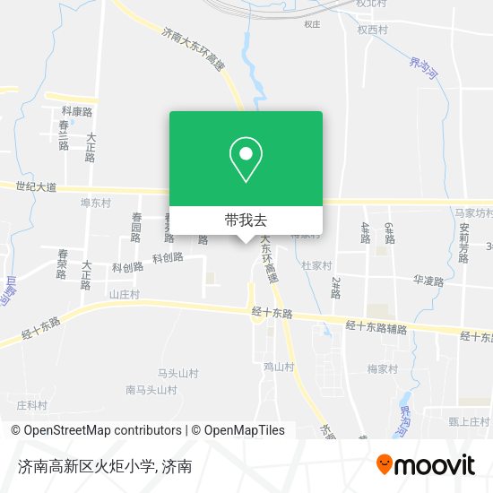 济南高新区火炬小学地图