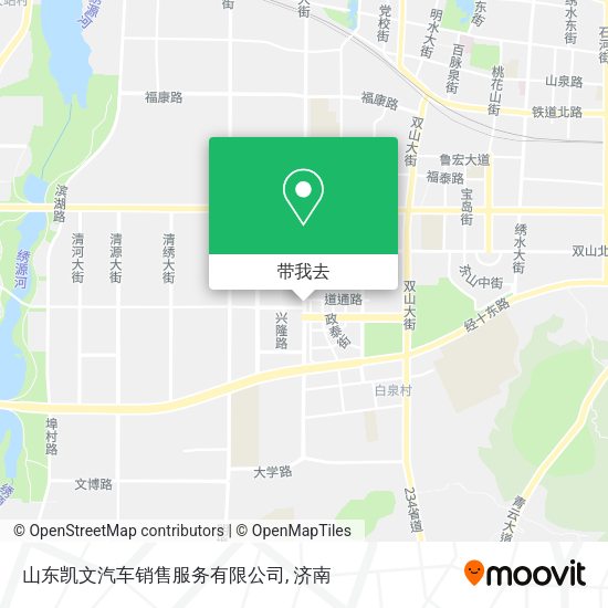 山东凯文汽车销售服务有限公司地图