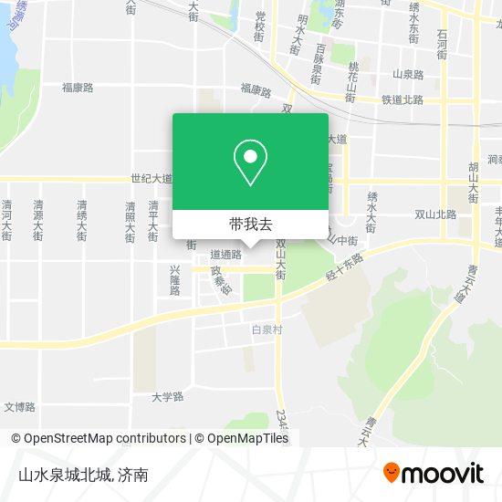 山水泉城北城地图