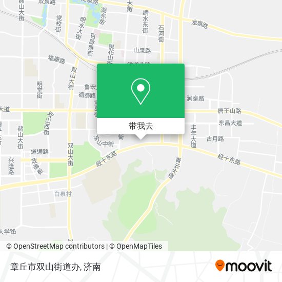 章丘市双山街道办地图