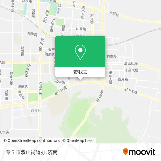 章丘市双山街道办地图