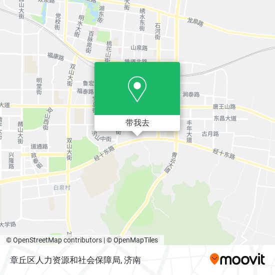 章丘区人力资源和社会保障局地图