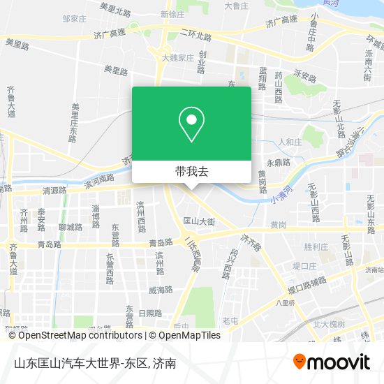 山东匡山汽车大世界-东区地图
