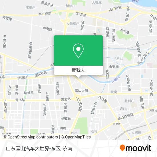 山东匡山汽车大世界-东区地图
