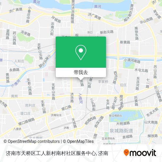 济南市天桥区工人新村南村社区服务中心地图