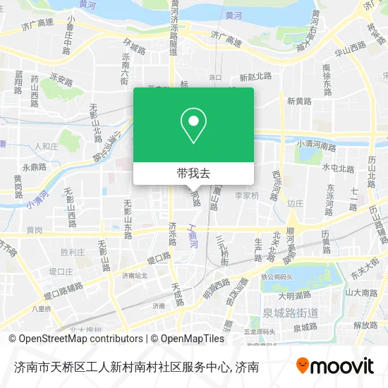 济南市天桥区工人新村南村社区服务中心地图