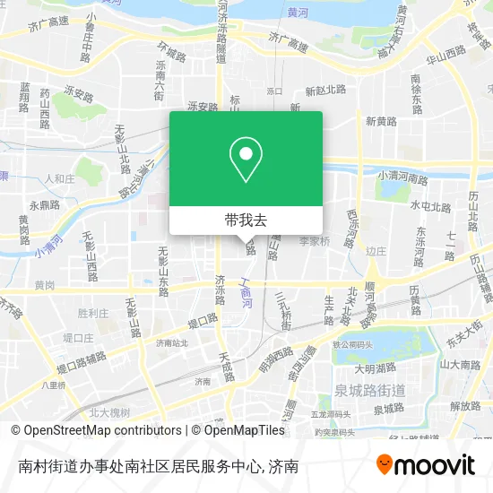 南村街道办事处南社区居民服务中心地图