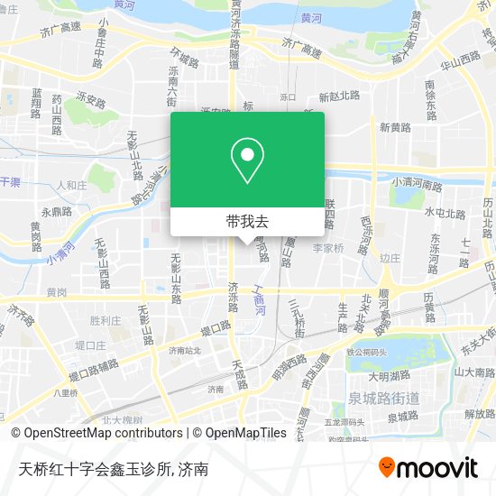天桥红十字会鑫玉诊所地图