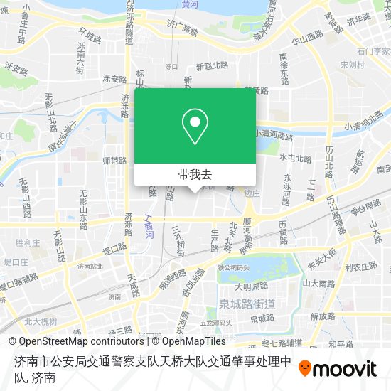 济南市公安局交通警察支队天桥大队交通肇事处理中队地图