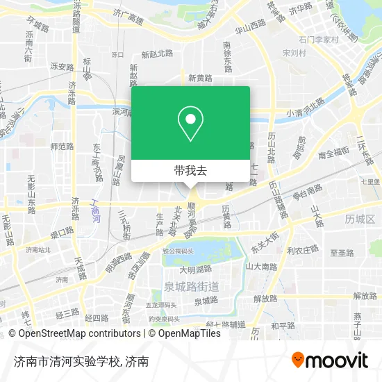 济南市清河实验学校地图