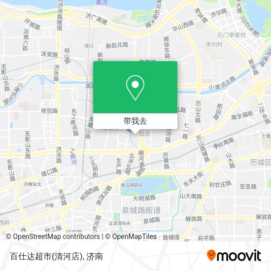 百仕达超市(清河店)地图