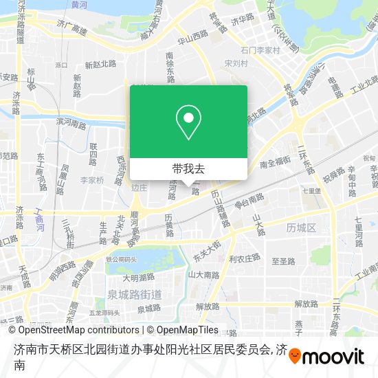 济南市天桥区北园街道办事处阳光社区居民委员会地图