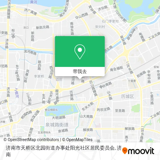 济南市天桥区北园街道办事处阳光社区居民委员会地图