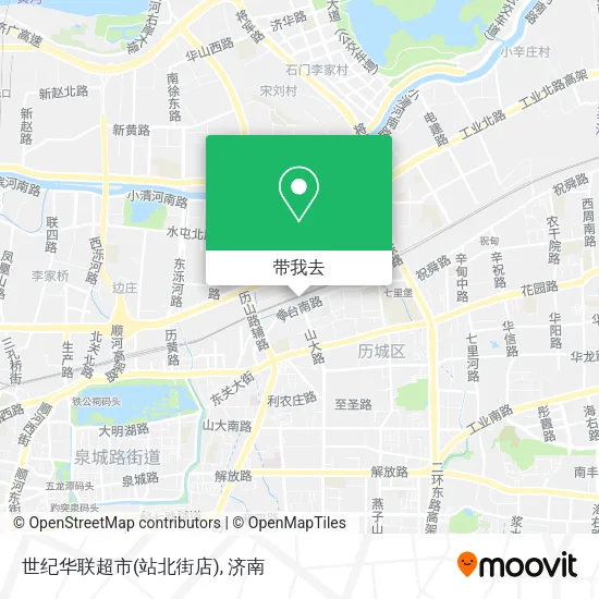 世纪华联超市(站北街店)地图