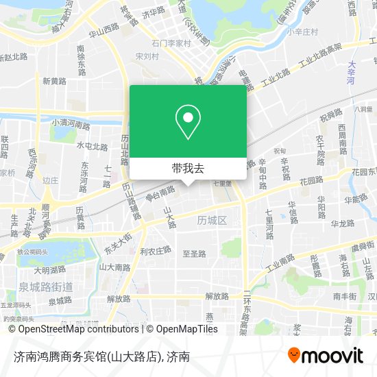 济南鸿腾商务宾馆(山大路店)地图