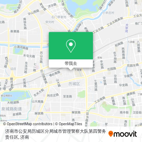济南市公安局历城区分局城市管理警察大队第四警务责任区地图