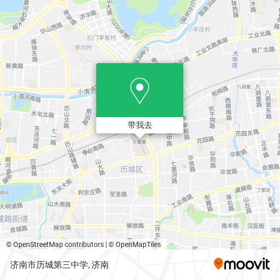济南市历城第三中学地图