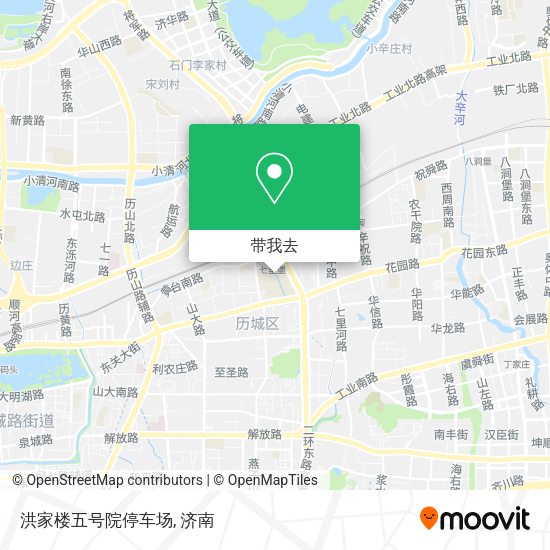 洪家楼五号院停车场地图