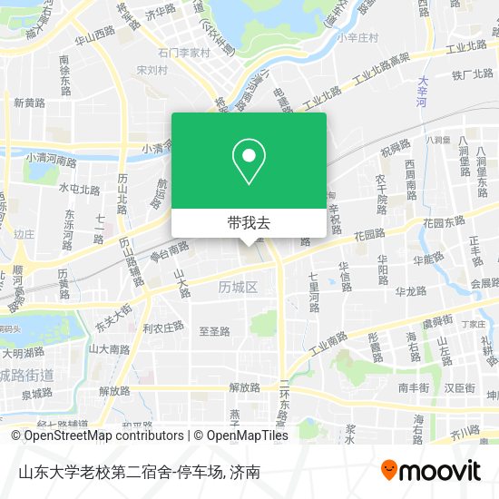 山东大学老校第二宿舍-停车场地图