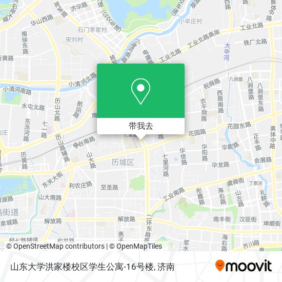 山东大学洪家楼校区学生公寓-16号楼地图